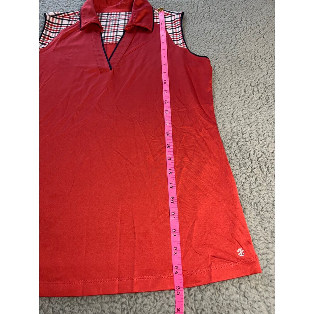 IZOD women's sleeveless golf shirt Size M (B20379) - Picture 5 of 5
